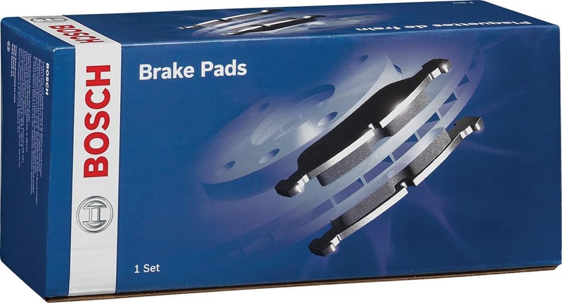 BOSCH BE1665H Blue Ceramic Disc Brake Pad Set with Hardware  Compatible with Select Ford Bronco Sport Edge Escape Fusion Maverick Lincoln Continental MKC MKX MKZ Nautilus  More REAR